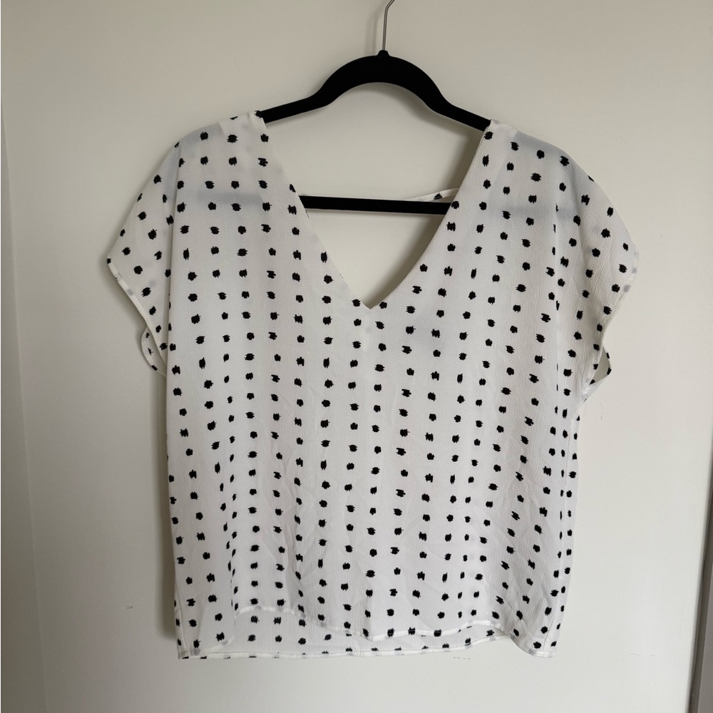 Forever 21 Black and White Polka Dot Blouse